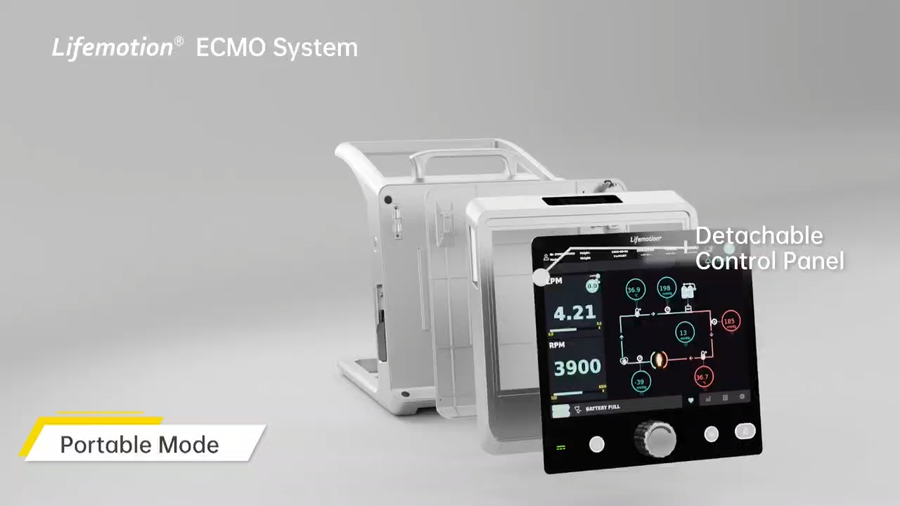 Lifemotion ECMO System com painel de controle destacavel